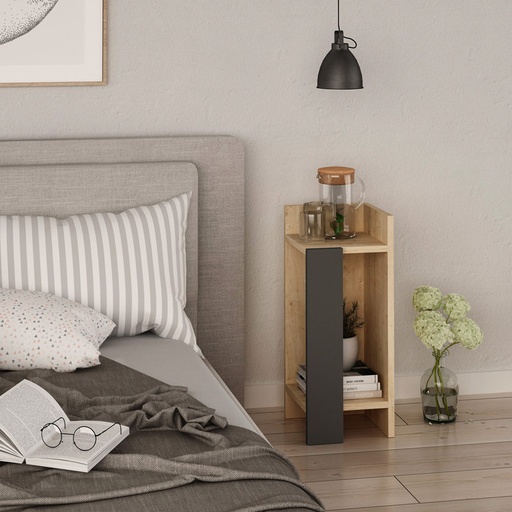 Erzin Nightstand Right Module - Oak - Anthracite