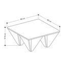 Bafra Coffee Table - White - Anthracite