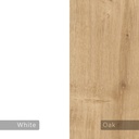 Bafra Coffee Table - Oak - White