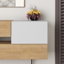 Erbaa Console - Oak - White