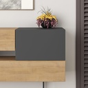 Erbaa Console - Oak - Anthracite