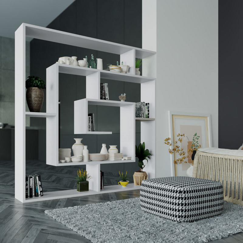 Adıyaman Bookcase - White