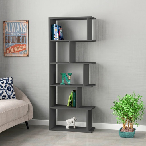 Karabuk Bookcase - Anthracite