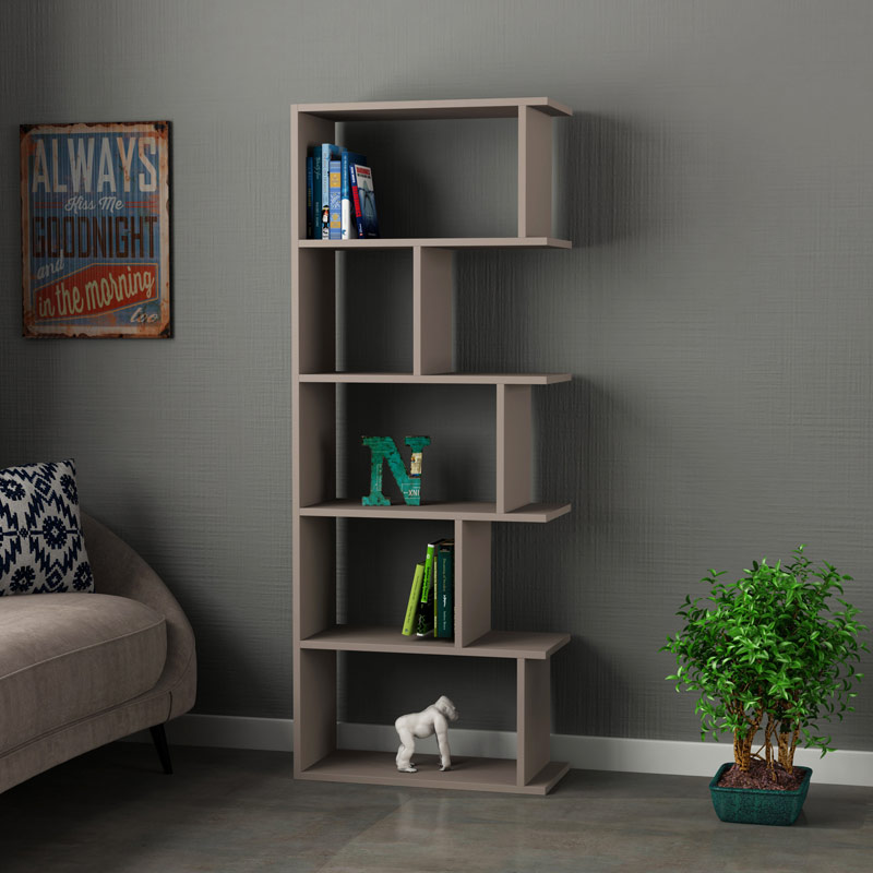 Karabuk Bookcase - Light Mocha