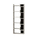 Osmancık Bookcase - Anthracite - White