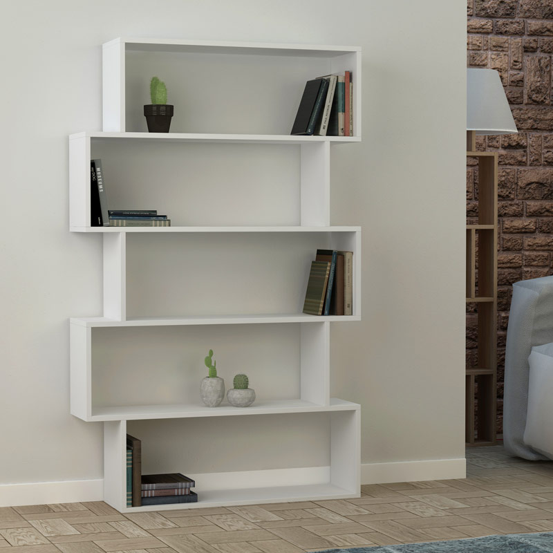 Kumluca Bookcase - White