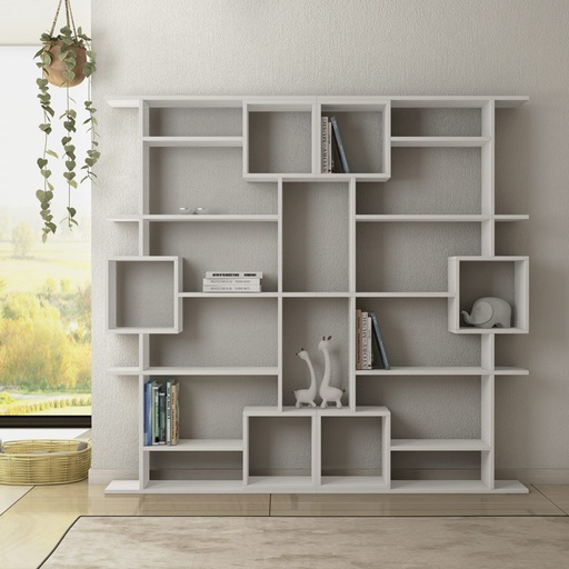 Kocaeli Bookcase - White