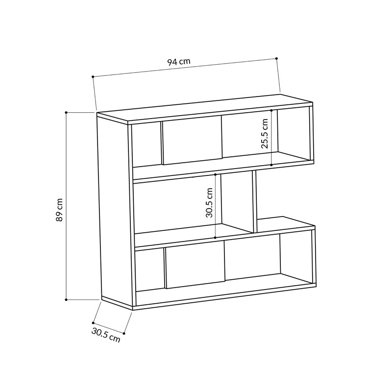 Sakarya Bookcase No.1 - Oak