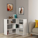 Sakarya Bookcase No.3 - White - White