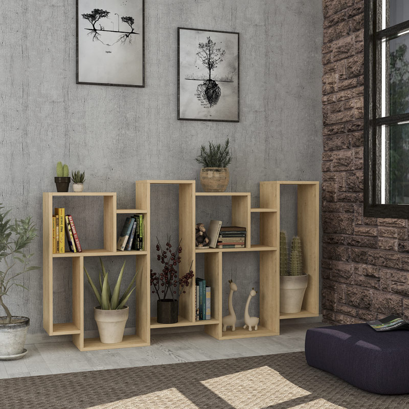 Malkara Bookcase - Oak