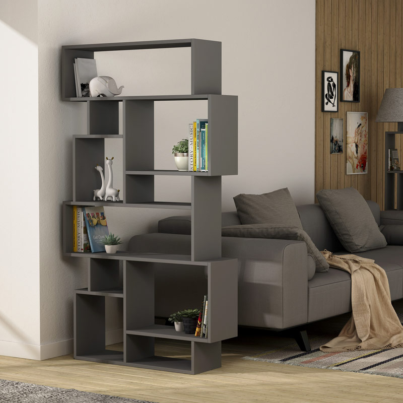 Malkara Bookcase - Anthracite