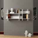 Isparta Bookcase - White - White