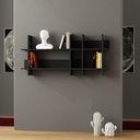 Isparta Bookcase - Anthracite - Anthracite