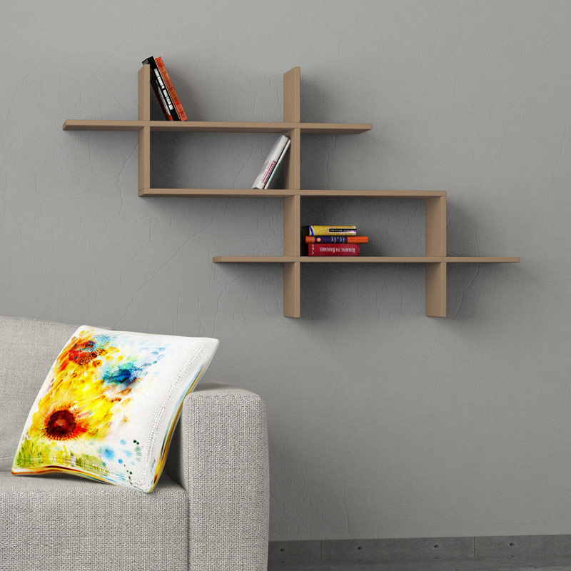 Zonguldak Bookcase - Light Mocha