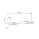 Trabzon L- Model Shelf - White