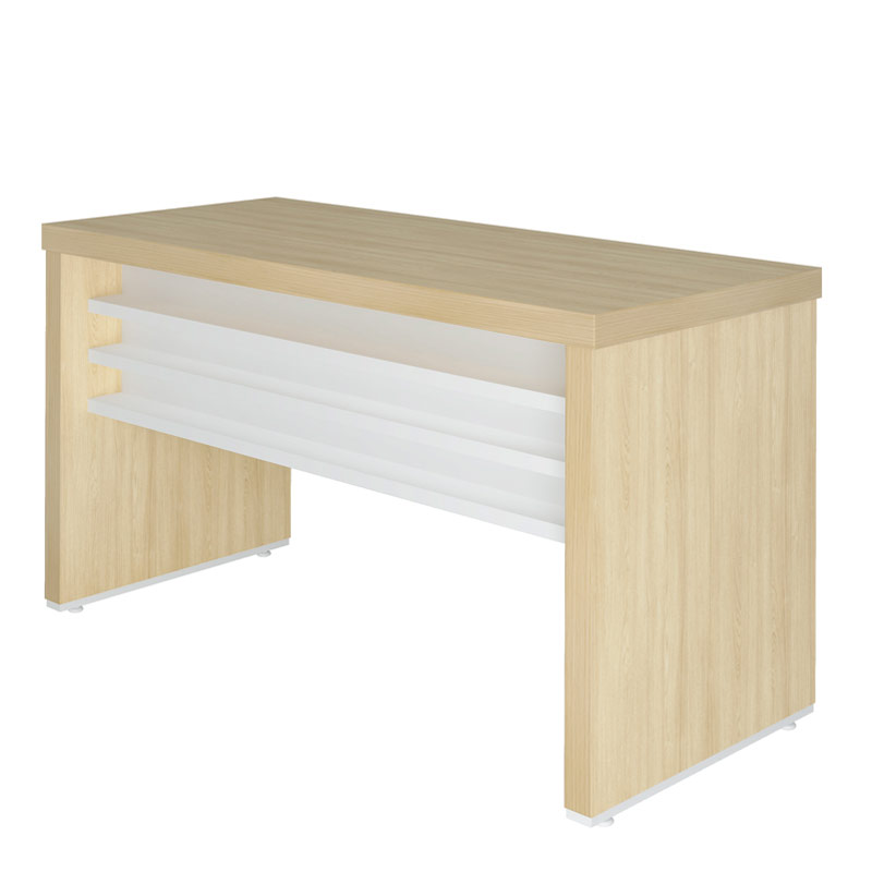  Aguas 1400 Desk - Light Oak/ White