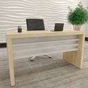  Aguas 1400 Desk - Light Oak/ White