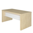  Aguas 1600 Desk - Light Oak/ White