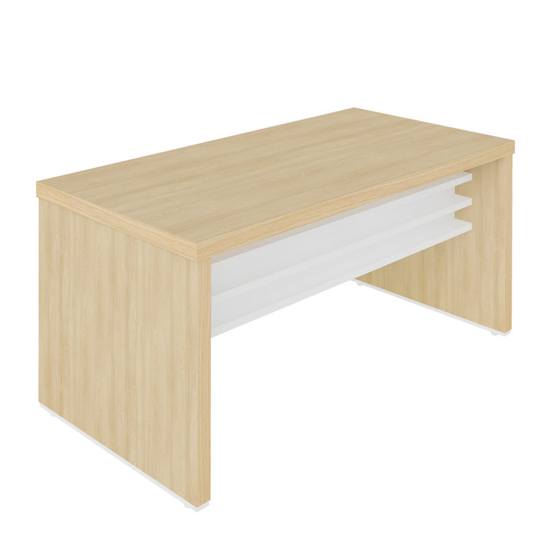  Aguas 1600 Desk - Light Oak/ White