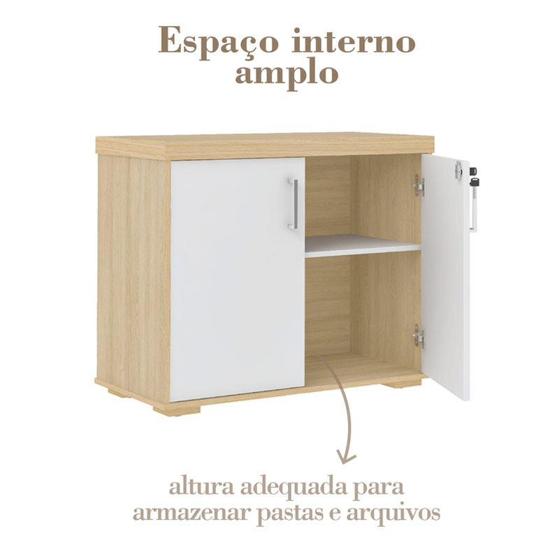  Aguas 2 Doors - Light Oak/ White