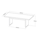  Aguas 2000 Desk - Charuto/ Black