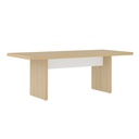  Aguas 2000 Desk - Light Oak/ White