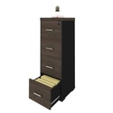  Aguas 4 Drawers File Cabinet II - Charuto/ Black