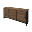  Aguas Cabinet With Drawers II - Charuto/ Black