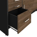  Aguas Cabinet With Drawers II - Charuto/ Black