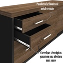  Aguas Cabinet With Drawers II - Charuto/ Black