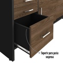  Aguas Cabinet With Drawers II - Charuto/ Black
