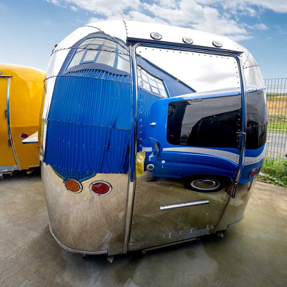 BERMINGHAM Food Trailer with Sink, Transportation cupboard, Cash drawer, Under counter Refrigerator & Water Heater-Gold