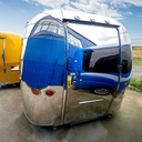 BERMINGHAM Food Trailer with Sink, Transportation cupboard, Cash drawer, Under counter Refrigerator & Water Heater-Gold