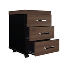  Aguas Chest Of 3 Drawers II - Charuto/ Black