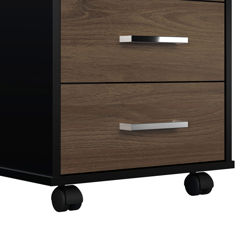  Aguas Chest Of 3 Drawers II - Charuto/ Black