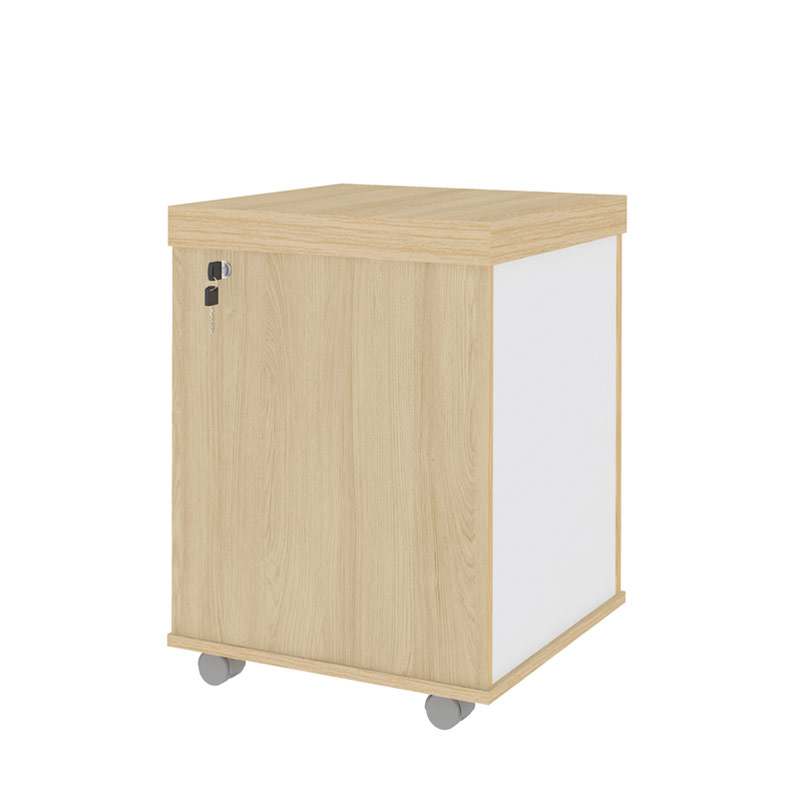  Aguas Chest Of 3 Drawers II - Light Oak/ White