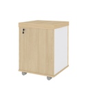  Aguas Chest Of 3 Drawers II - Light Oak/ White