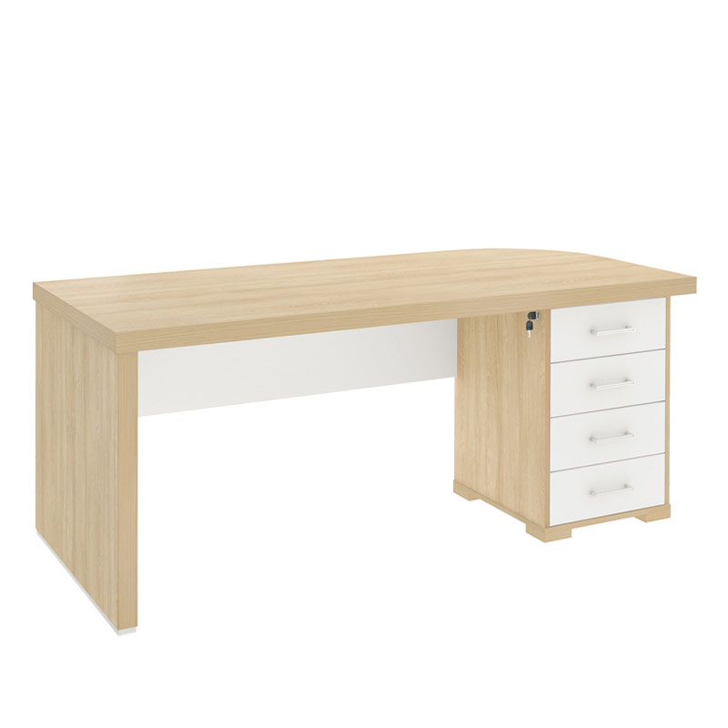  Aguas Desk With Drawers II LD 1775x805 - Light Oak/ White