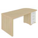  Aguas Desk With Drawers II LD 1775x805 - Light Oak/ White