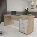  Aguas Desk With Drawers II LD 1775x805 - Light Oak/ White