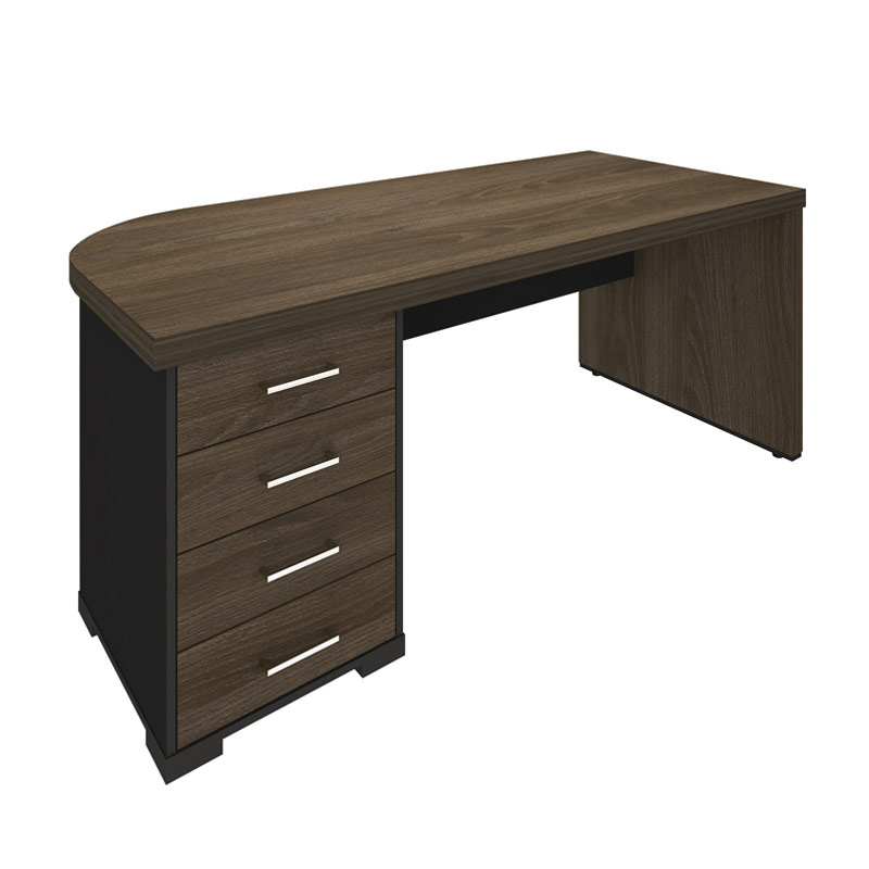  Aguas Desk With Drawers II LE 1775x805 - Charuto/ Black  