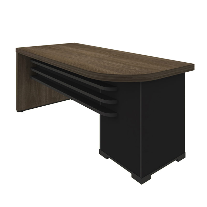  Aguas Desk With Drawers II LE 1775x805 - Charuto/ Black  