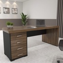  Aguas Desk With Drawers II LE 1775x805 - Charuto/ Black  