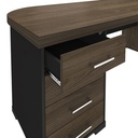  Aguas Desk With Drawers II LE 1775x805 - Charuto/ Black  