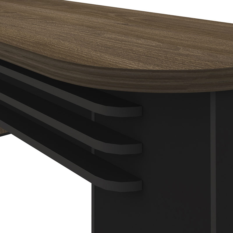  Aguas Desk With Drawers II LE 1775x805 - Charuto/ Black  