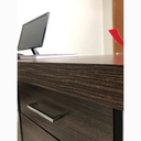  Aguas Desk With Drawers II LE 1775x805 - Charuto/ Black  