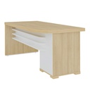  Aguas Desk With Drawers II LE 1775x805 - Light Oak/ White