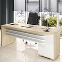  Aguas Desk With Drawers II LE 1775x805 - Light Oak/ White