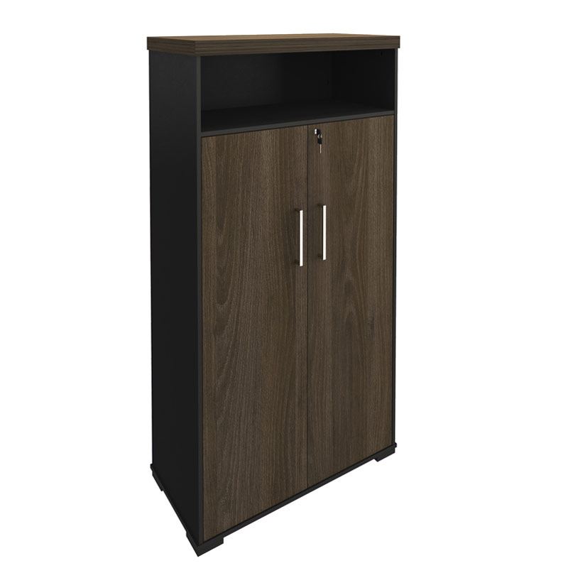  Aguas High Cabinet With Niche - Charuto/ Black