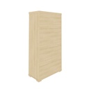  Aguas High Cabinet With Niche - Light Oak/ White